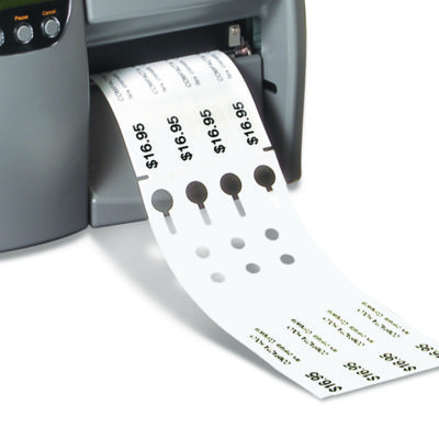 Heavy duty End to End strip tags made from plastic stock to be used with thermal printers